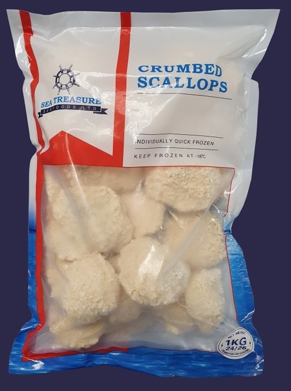 Crumbed Scallops 24/26 - 10 x 1kg