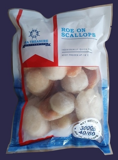 Scallops Imported Roe-On 40/60 - 20 x 300 gram