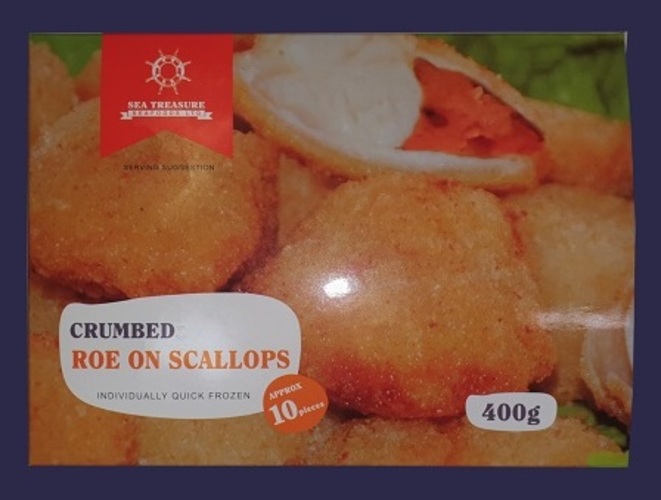 Crumbed Scallops 24/26 - 20 x 400 gram