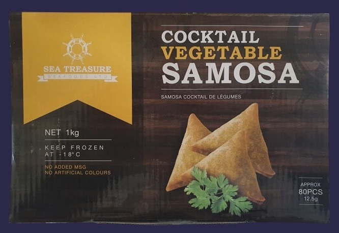 Mini Samosa Curry Vegetable 12.5gram 80pcs - 10 x 1kg