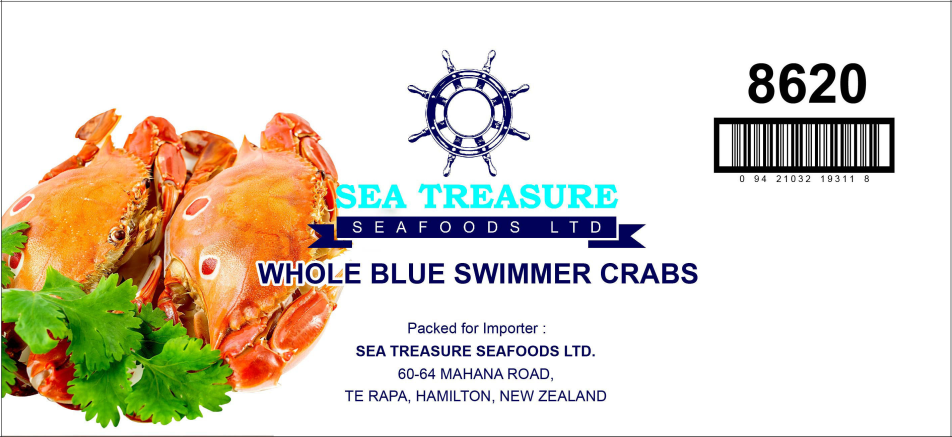 Whole Blue Swimmer Crab 200 - 300 - 5kg