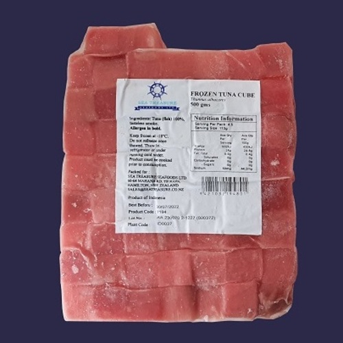 Raw Tuna Cubes AA IQF Skinned & Boned 2cm Cubed - 10 x 500 gram