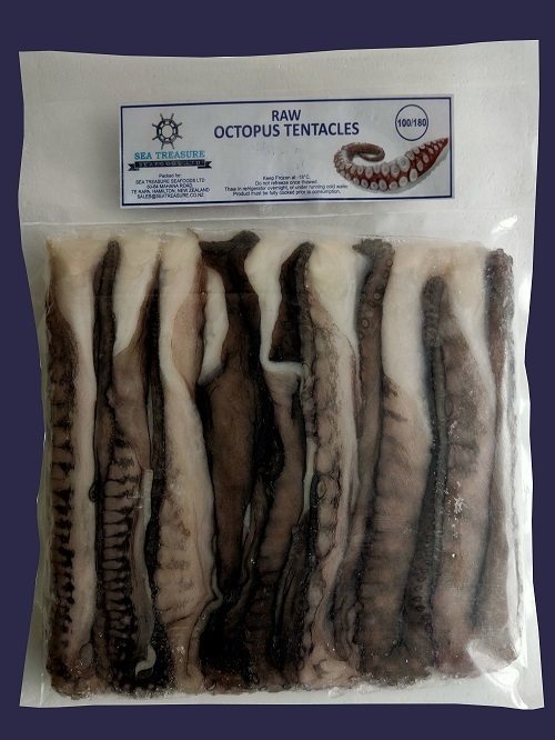 Raw Octopus Tentacles 100 - 180gram - 10 x 1kg