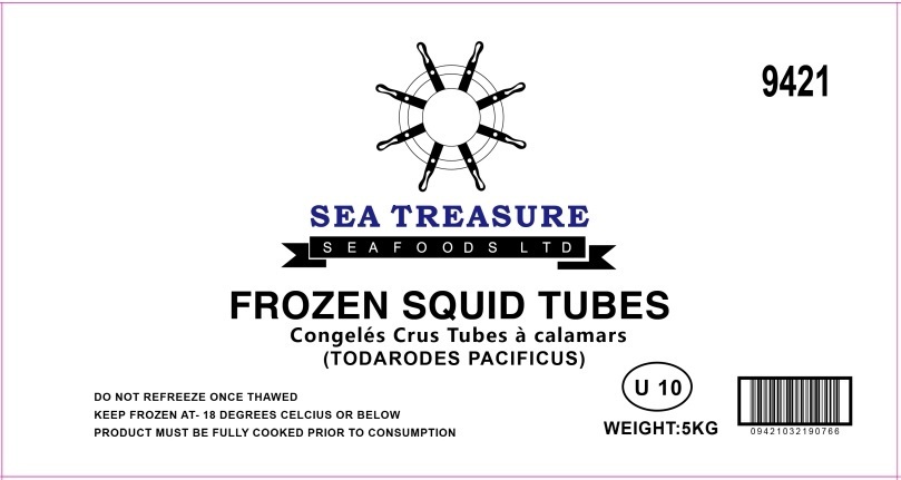 Squid Tube Raw U10 - 5kg
