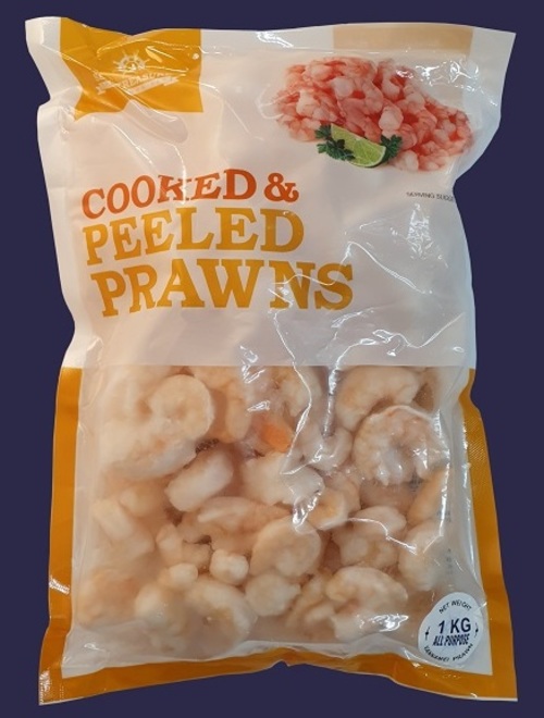 Shrimp Cooked & Peeled All Purpose - 10 x 1kg