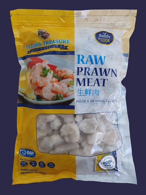 Prawn Meat Raw Broken Ocean Treasure 60/80 - 10 x 800 gram