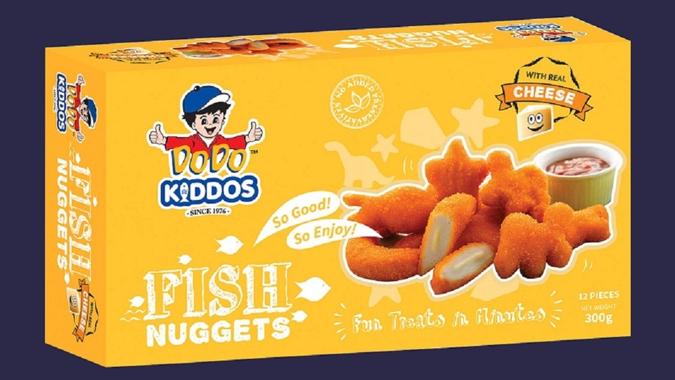 DoDo Kiddos Fish Nuggets with Cheese - 20 x 300 gram